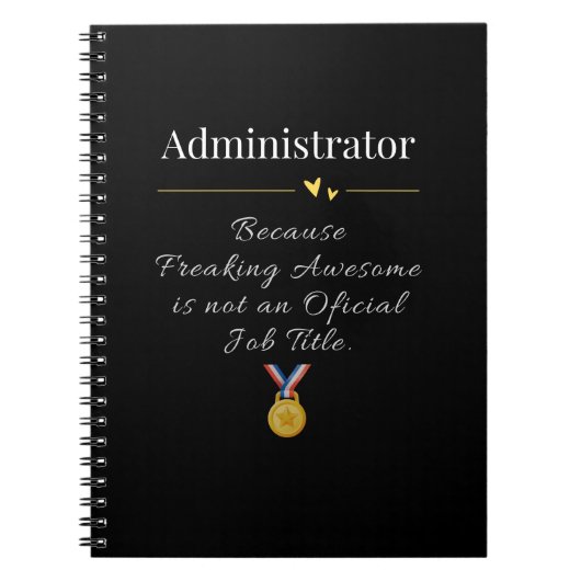Administrator Notizblock (Vorderseite)
