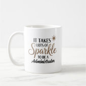 Administrator Sparkle - Fun Admin Geschenk Kaffeetasse (Links)
