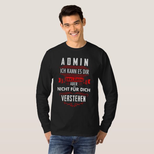 Administrator-Systemadministrator-Programm T-Shirt (Vorne ganz)