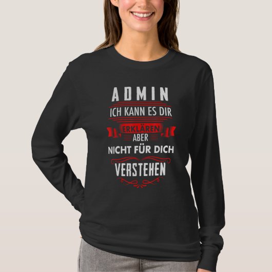 Administrator-Systemadministrator-Programm T-Shirt (Vorderseite)