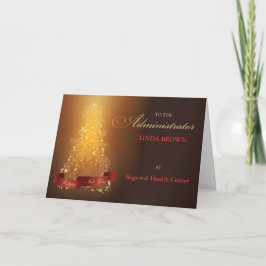 Administrator Vielen Dank Weihnachten, personalisi Dankeskarte