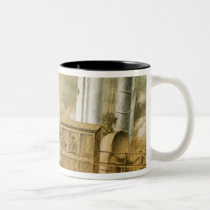 Admiral Amedee Anatole Courbet Zweifarbige Tasse