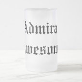 Admiral Awesome Mug Mattglas Bierglas (Mittel)