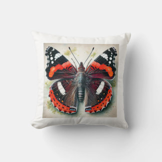 Admiral Butterfly 040924IREF238 - Watercolor Kissen