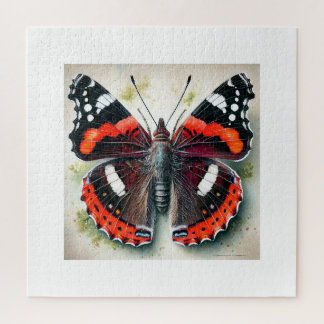 Admiral Butterfly 040924IREF238 - Watercolor Puzzle