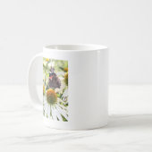 Admiral Butterfly auf Blume Kaffeetasse (Vorderseite Links)
