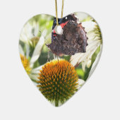 Admiral Butterfly auf Blume Keramikornament (Links)