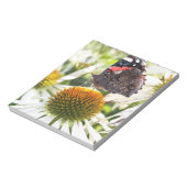 Admiral Butterfly auf Blume Notizblock (Rotiert)