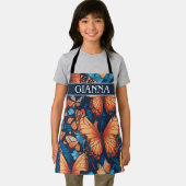 Admiral Butterfly Mosaik farbiges Muster Schürze (Insitu)