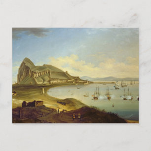 Admiral der Blue Squadron Ankunft in Gibraltar Postkarte