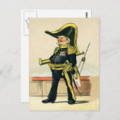 Admiral der Royal Navy Postkarte (Vorne/Hinten)