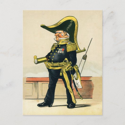 Admiral der Royal Navy Postkarte (Vorderseite)
