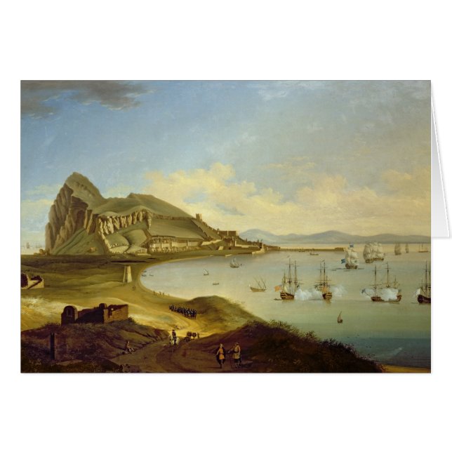 Admiral des blauen Geschwaders, das bei Gibraltar (Vorderseite (Horizontal))