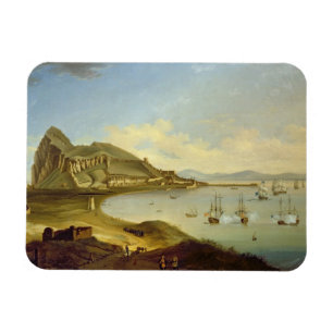 Admiral des blauen Geschwaders, das bei Gibraltar Magnet
