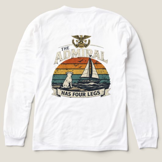 Admiral des Docks Tri-Blend-Shirt Tri-Blend Shirt (Design Rückseite)