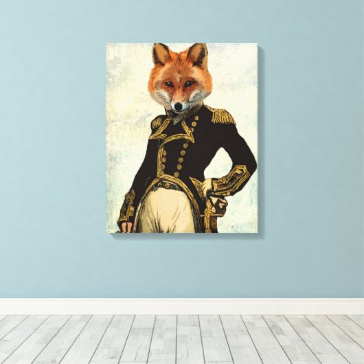 Admiral Fox Full Leinwanddruck (Insitu (Holzboden))