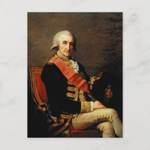 Admiral George Brydges Rodney 1791 Postkarte