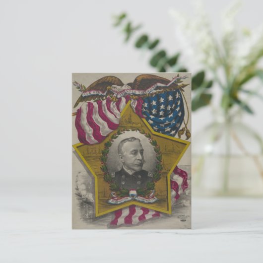 Admiral George Dewey Postkarte (Stehend Vorderseite)