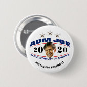 Admiral Joe Sestak für Präsident Button (Vorne & Hinten)
