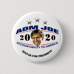 Admiral Joe Sestak für Präsident Button