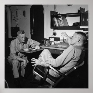 Admiral McCain und Bull Halsey - USS New Jersey Poster