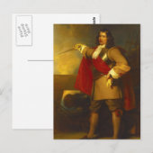 Admiral Robert Blake Postkarte (Vorne/Hinten)