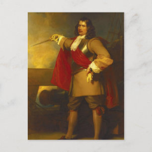 Admiral Robert Blake Postkarte