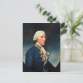 Admiral Samuel Hood, 1. Viscount Hood 1784 Postkarte (Stehend Vorderseite)