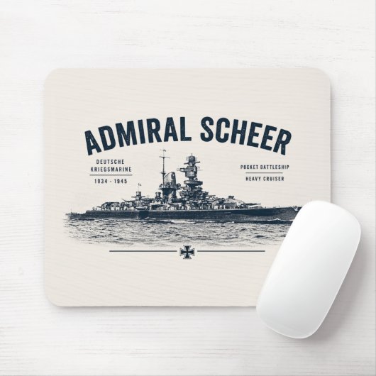 Admiral Scheer Mauspad (Mit Mouse)