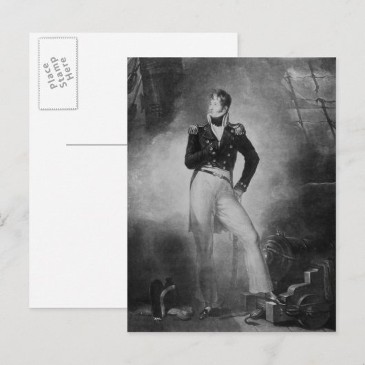 Admiral Thomas Cochrane Postkarte (Vorne/Hinten)