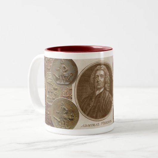Admiral Vernon Mug Zweifarbige Tasse (Vorderseite Links)