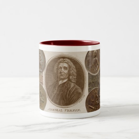 Admiral Vernon Mug Zweifarbige Tasse (Mittel)