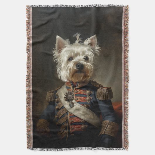 Admiral West Highland Terrier Decke (Vorderseite Vertikal)