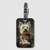 Admiral West Highland Terrier Gepäckanhänger (Vorderseite Vertikal)
