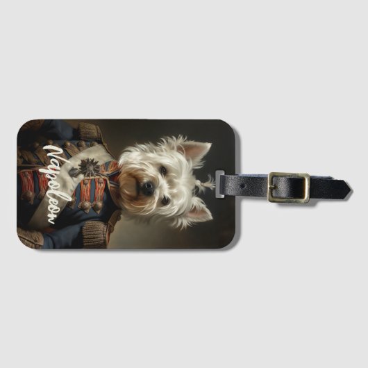 Admiral West Highland Terrier Gepäckanhänger (Vorderseite (Horizontal))