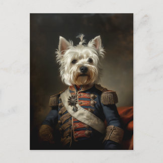 Admiral West Highland Terrier Postkarte