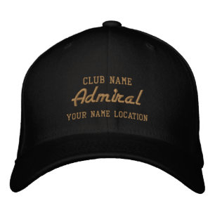 Admiral Yacht Club Personalisierbare Mütze Bestickte Baseballkappe