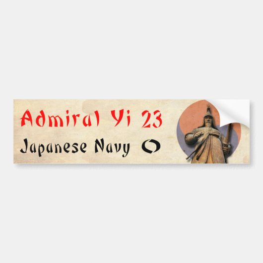 Admiral Yi gegen japanischen Marine-Autoaufkleber Autoaufkleber (Vorne)