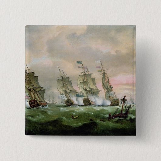 Admirals-Sir Edward Hawke Button (Vorderseite)