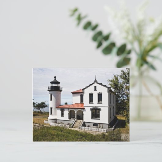 Admiralty Head Lighthouse Postkarte (Stehend Vorderseite)
