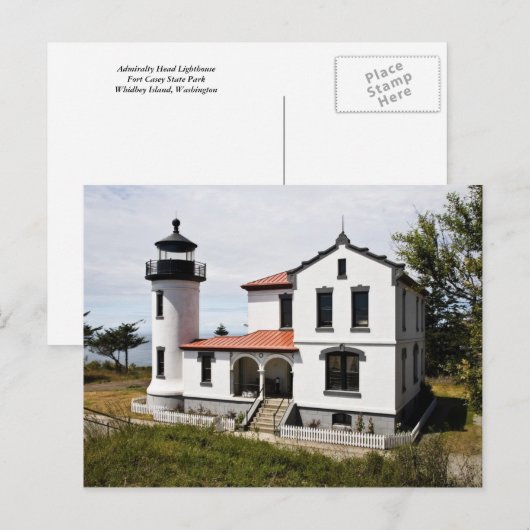 Admiralty Head Lighthouse Postkarte (Vorne/Hinten)