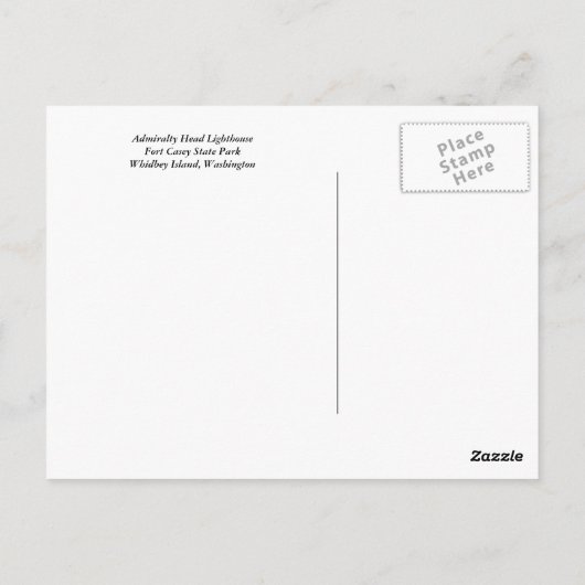 Admiralty Head Lighthouse Postkarte (Rückseite)