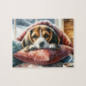 Admiration in Puppy Eye - Black Labrador Puzzle (Horizontal)