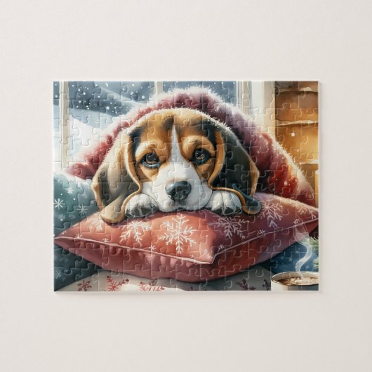 Admiration in Puppy Eye - Black Labrador Puzzle (Horizontal)