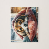 Admiration in Puppy Eye - Black Labrador Puzzle (Vertikal)