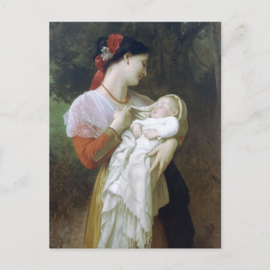 Admiration von Mutter durch William Adolphe Bougue Postkarte (Vorderseite)