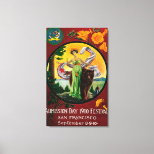 Admission Day Advertising, Staat Festival 2 Leinwanddruck