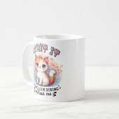Admit It Life Would Be Boring Funny Cat Lover Gift Kaffeetasse (Vorderseite Links)
