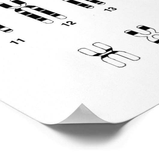 ADN humano Poster (Ecke)