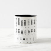 ADN humano Zweifarbige Tasse (Mittel)